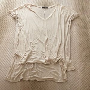 Brandy Melville white oversized shirt